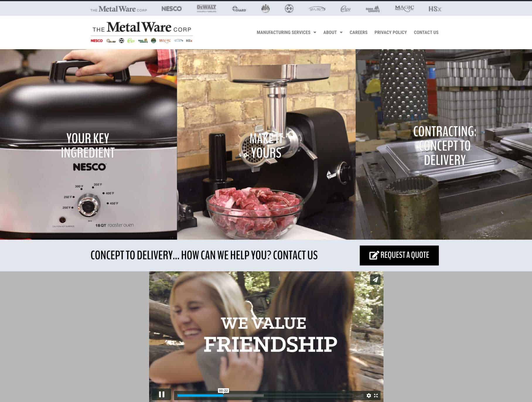 Read more about the article Metal Ware updates its website to highlight contract manufacturing